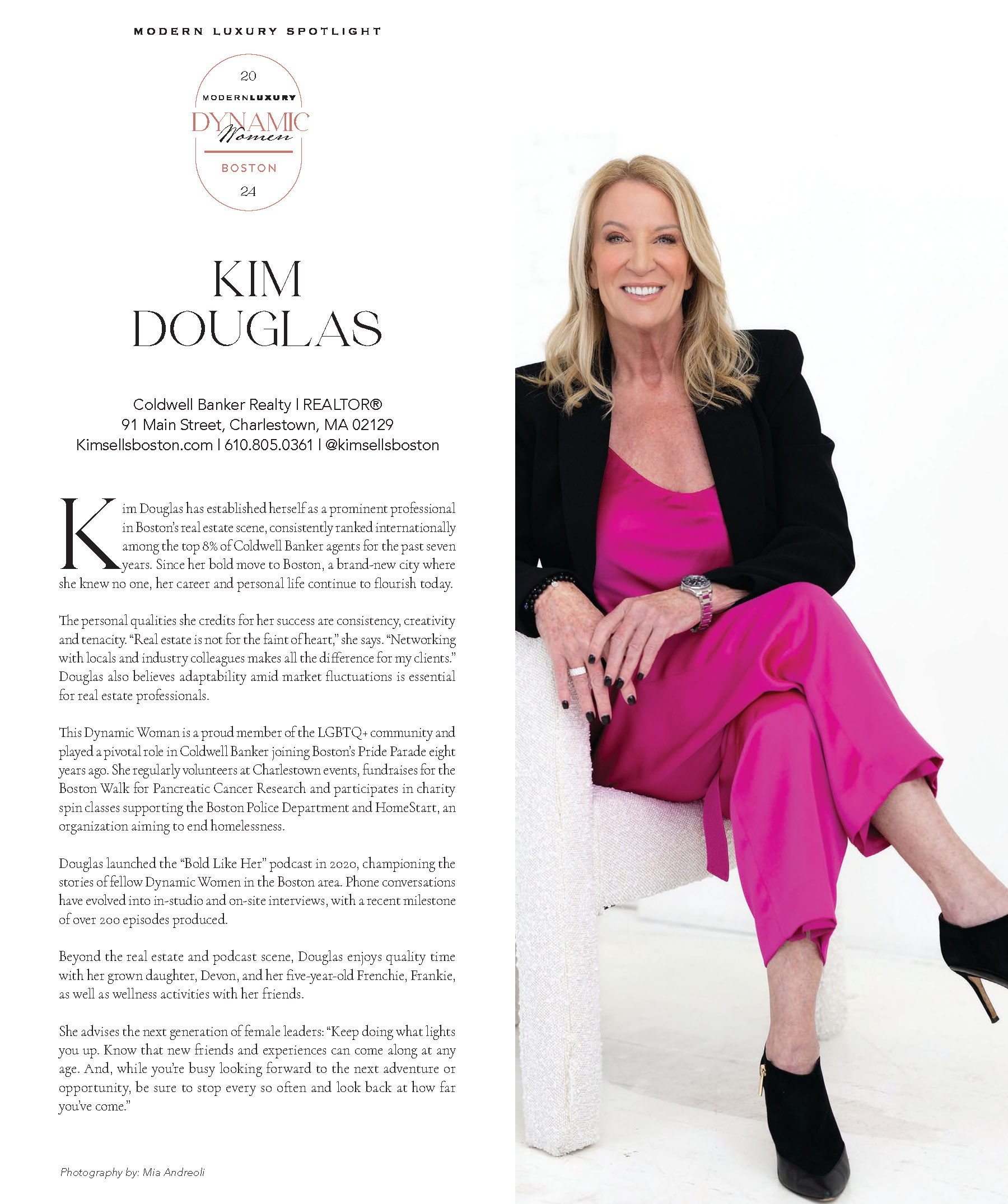 Modern Luxury 2024 Dynamic Women article